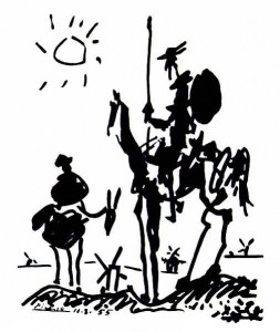 Don Quixote sketch by Pablo Picasso
