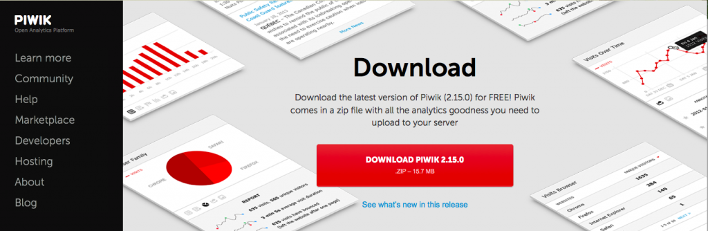 Download the latest version of Piwik