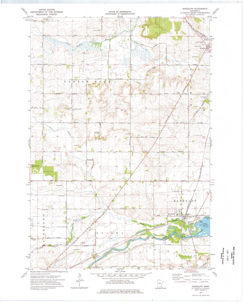 Randolph Quadrangle: 1974 Historical Topographic Map Collection