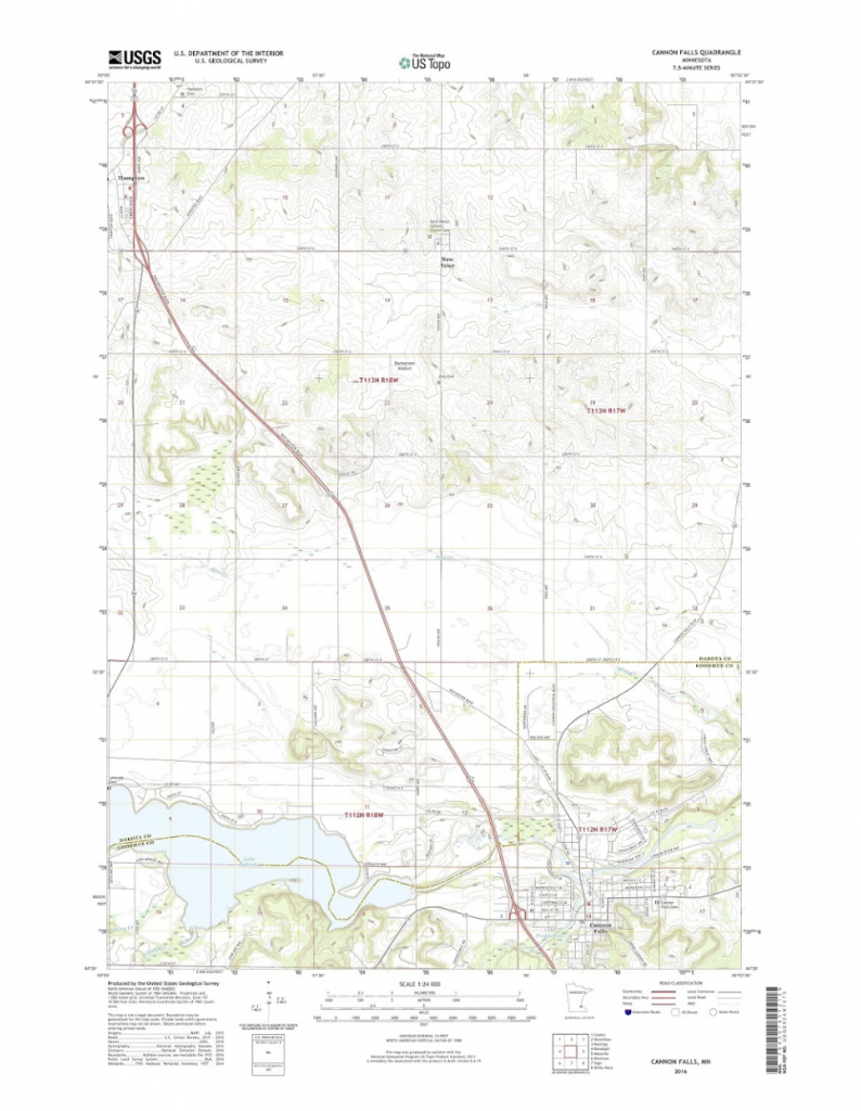 Historical Topographic Map Collection: Cannon Falls Quadrangle