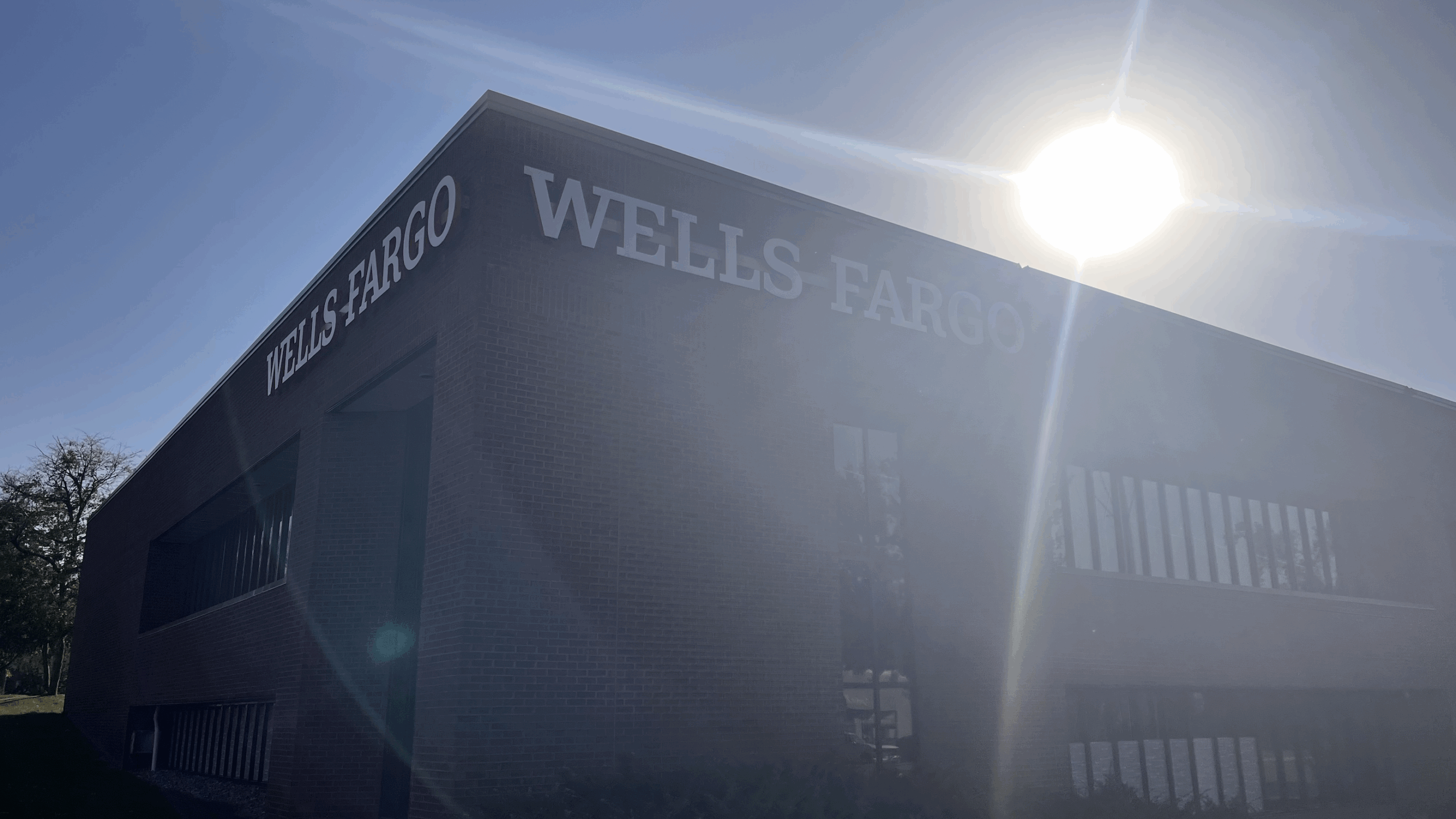 Exterior of Wells Fargo building